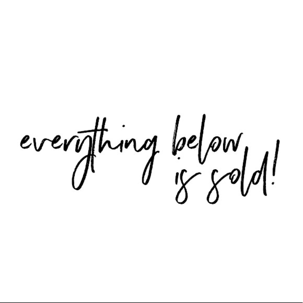 SOLD BEYOND THIS POINT ‼️